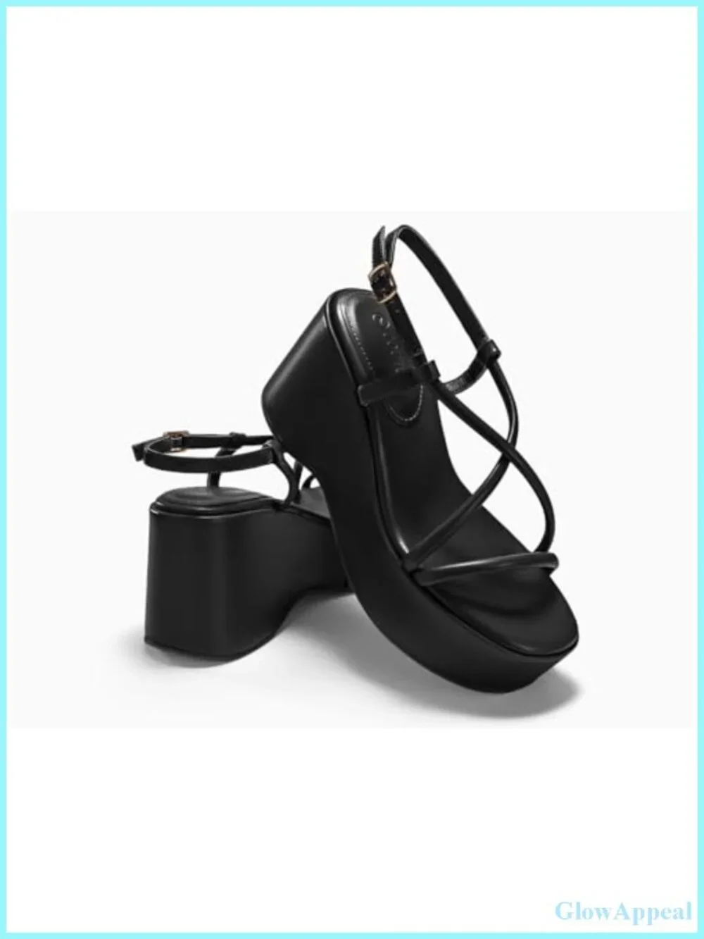 Women's Platform Wedge Slingback Sandals Open Toe Buckle Comfort Casual